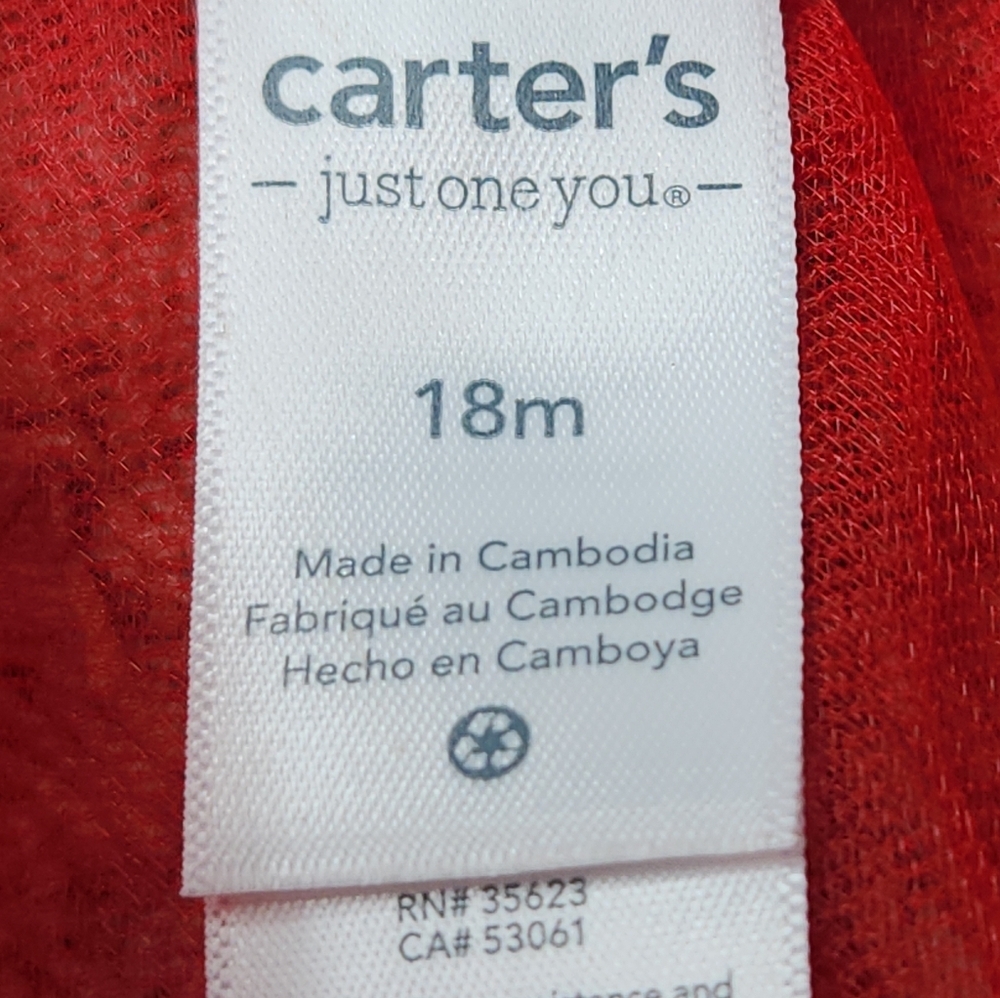 Toddler's Red Tulle Skirt - Carter's - 18M - Picture 6 of 8